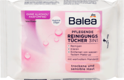 Balea Lingettes Démaquillantes Nourrissantes