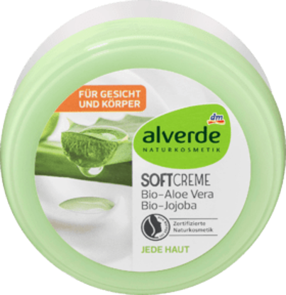 Alverde Crème Nourrissante Crème Douce BIO Aloe Vera & BIO Jojoba, 200 ml