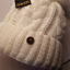 PAKER Bonnet chapeau d'hiver pour femme avec fourrure BLANC