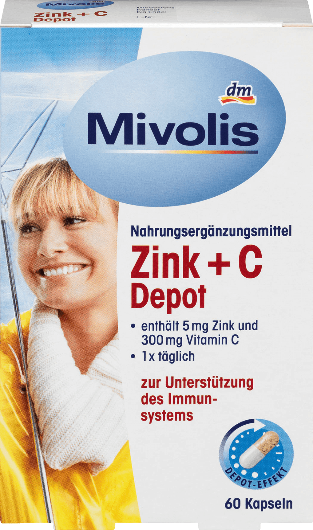 Mivolis Capsules de dépôt Zinc + C, Mivolis à prix pas cher