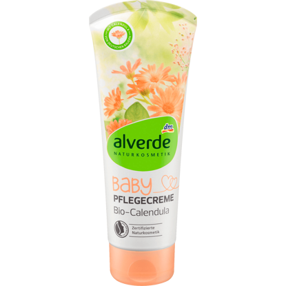 Alverde Crème de soin Bébé pour Visage et le Corps au Calendula Bio, 100 ml