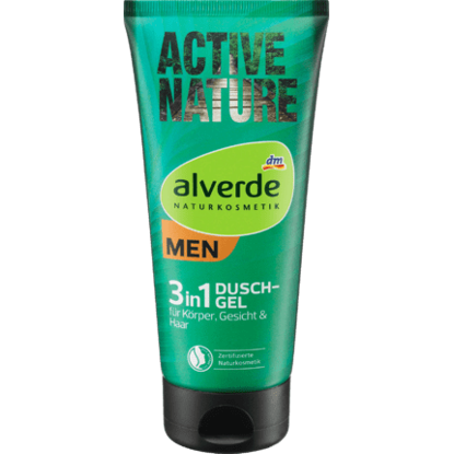 Alverde Gel Douche Actif Nature 3en1, 200 ml