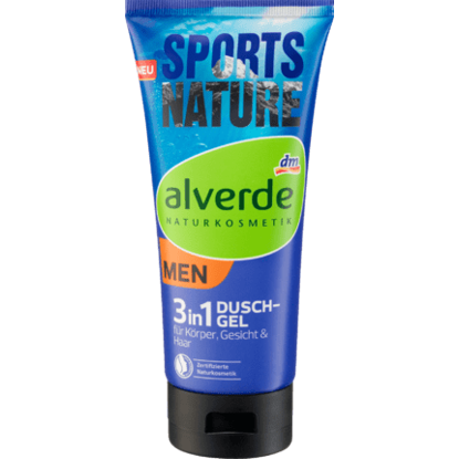 Alverde Gel Douche 3en1 Sports Nature, 200 ml