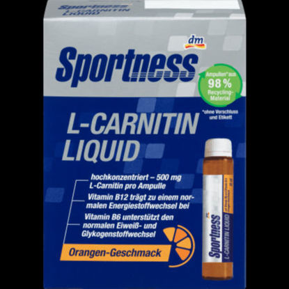 Image sur Sportness L-Carnitine Liquide, Saveur Orange - Carnitin Brûleurs de graisse