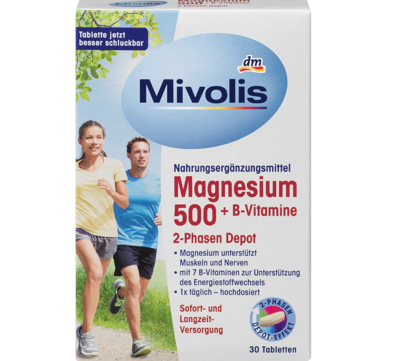 Image sur Dépôt 2 Phases de Magnésium 500 + Vitamines B, 30 pièces